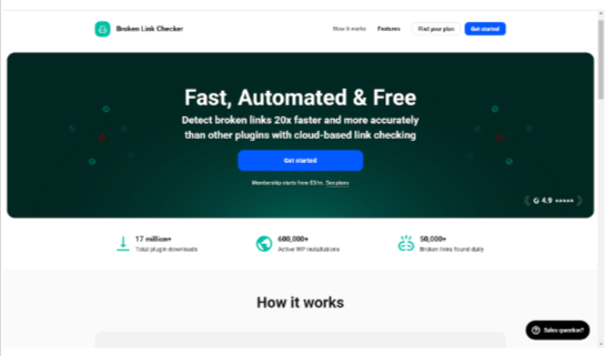Broken Link Checker home page