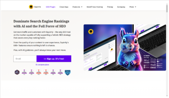 Squirrly SEO Home Page