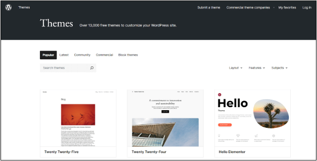 Install a WordPress Theme