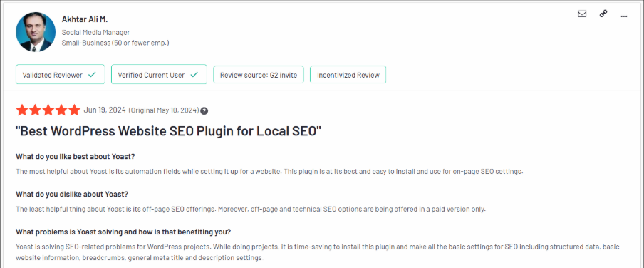Yoast: Real User Review