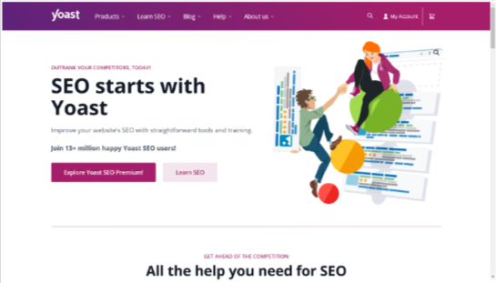 Yoast SEO Home page