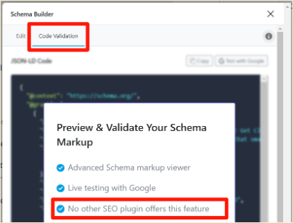 Rank Math Code Validation