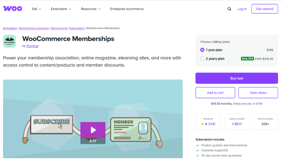 WooCommerce Memberships