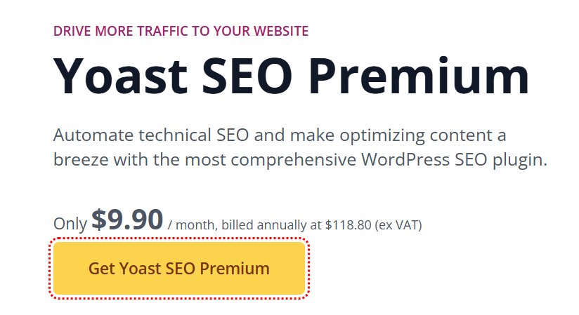Yoast SEO Pricing Yoast SEO Pricing