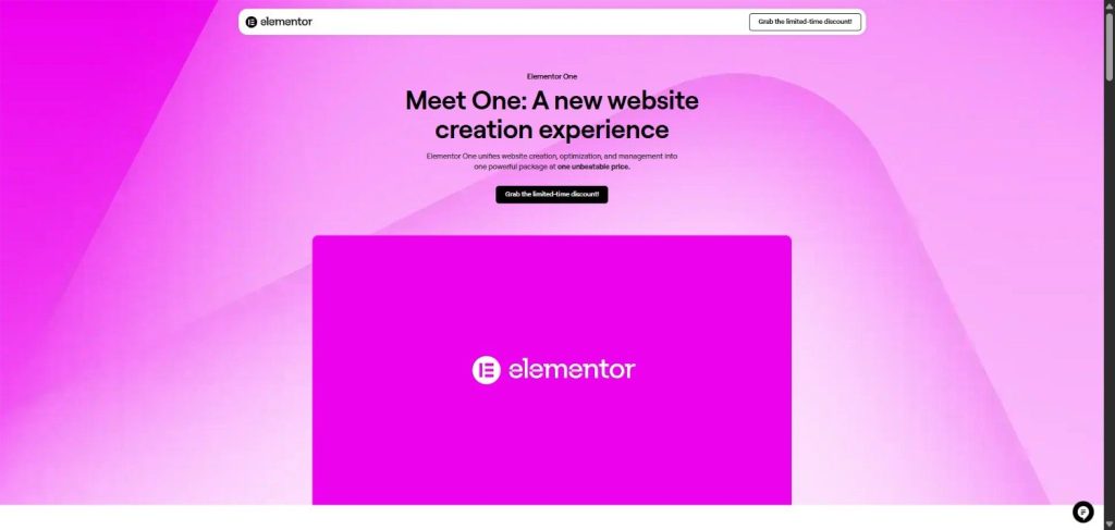 Elementor One is the newest plan from Elementor Elementor One is the newest plan from Elementor